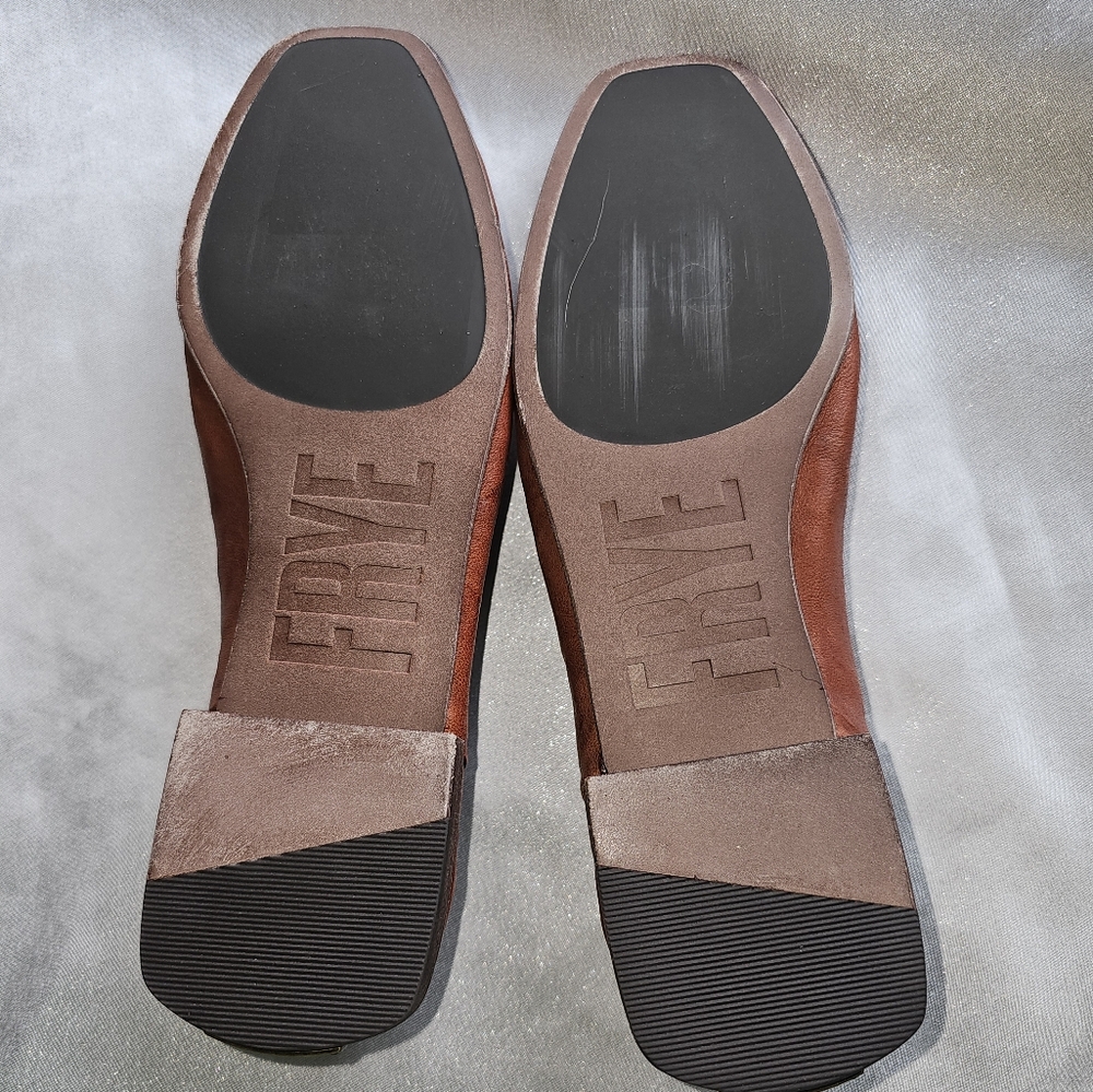 Frye Claire Cognac Flats Sz 7.5 - Picture 4 of 10